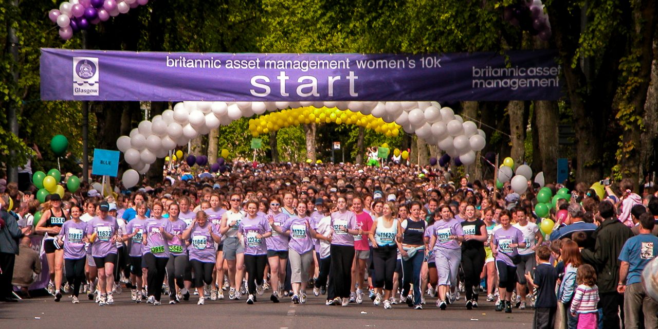 View of the start of the Womens half marathon