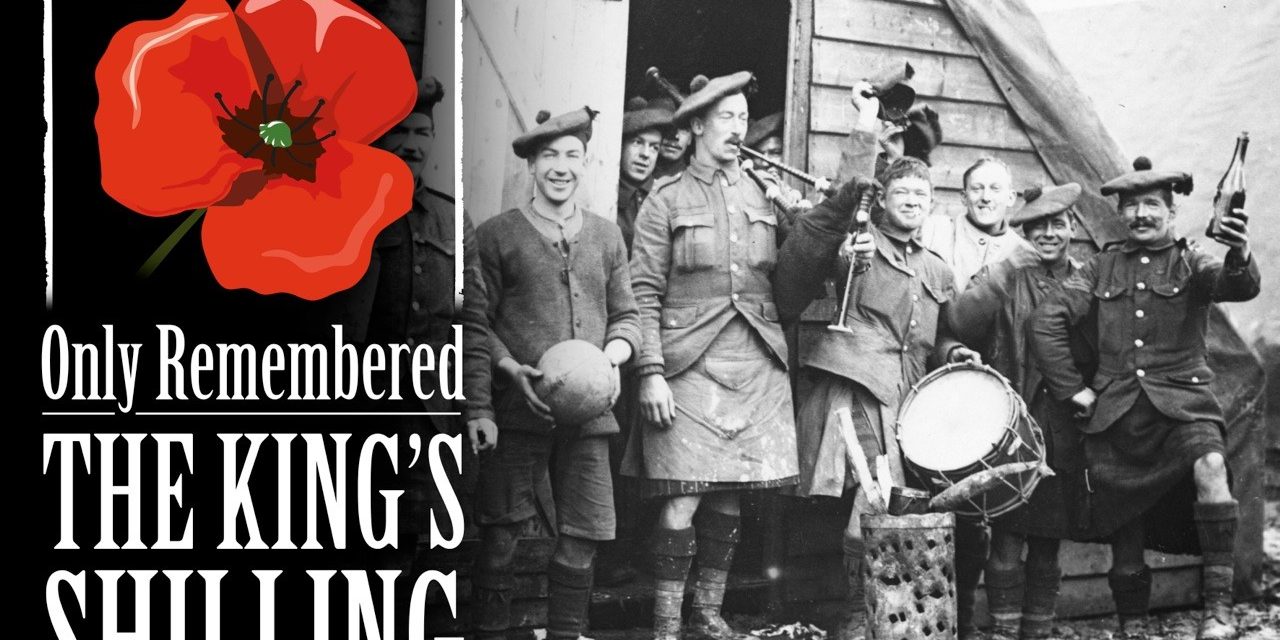Graphic for The Kings Shilling show. Soldiers in WW1 off duty